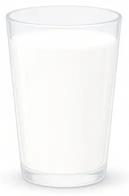 गिलास में दूध
